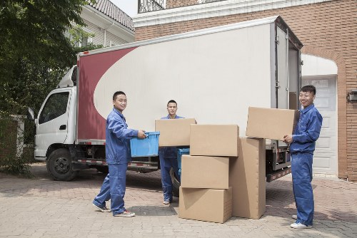 Packed household items ready for a Balham move