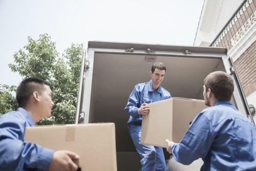 Commercial moving team planning a business relocation in Balham