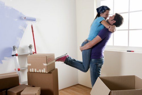 Secure van loading with careful item restraint during transport