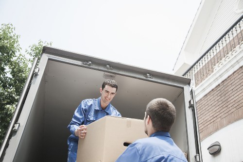 Professional man and van service assisting a Balham home move