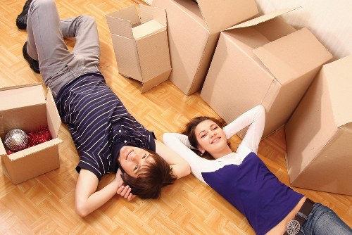 Furniture and boxes being loaded for Balham transport