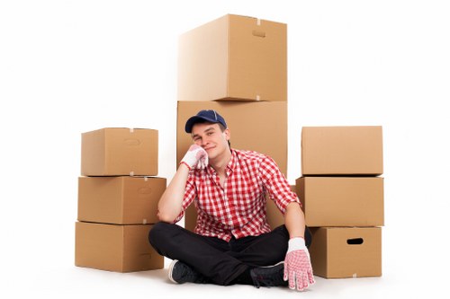 Business inventory organized in Balham self storage
